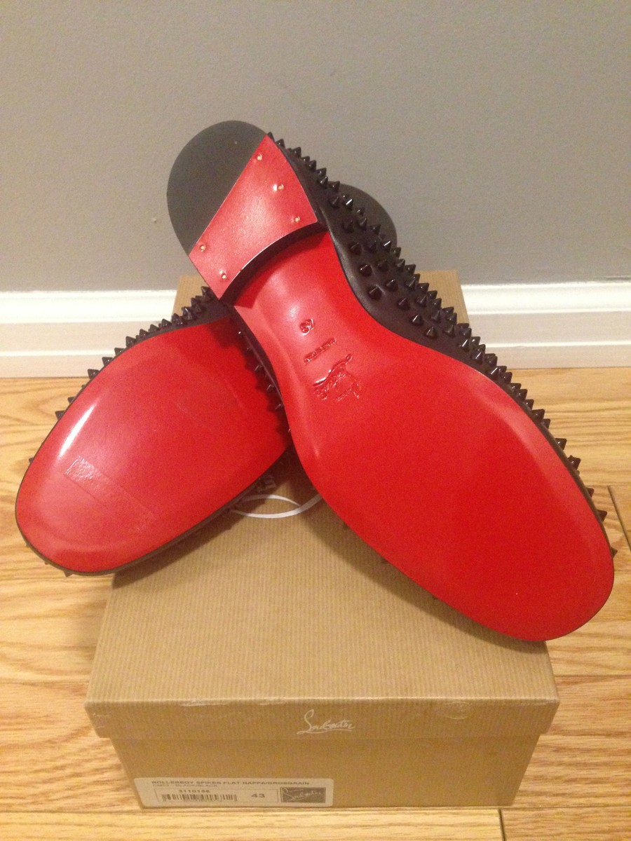 Christian Louboutin Rollerboy Spikes Flat in RED | eBay
