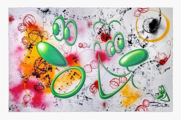Kenny Scharf x FUTURA 2000 Kenny and Lenny Print Signed Edition of