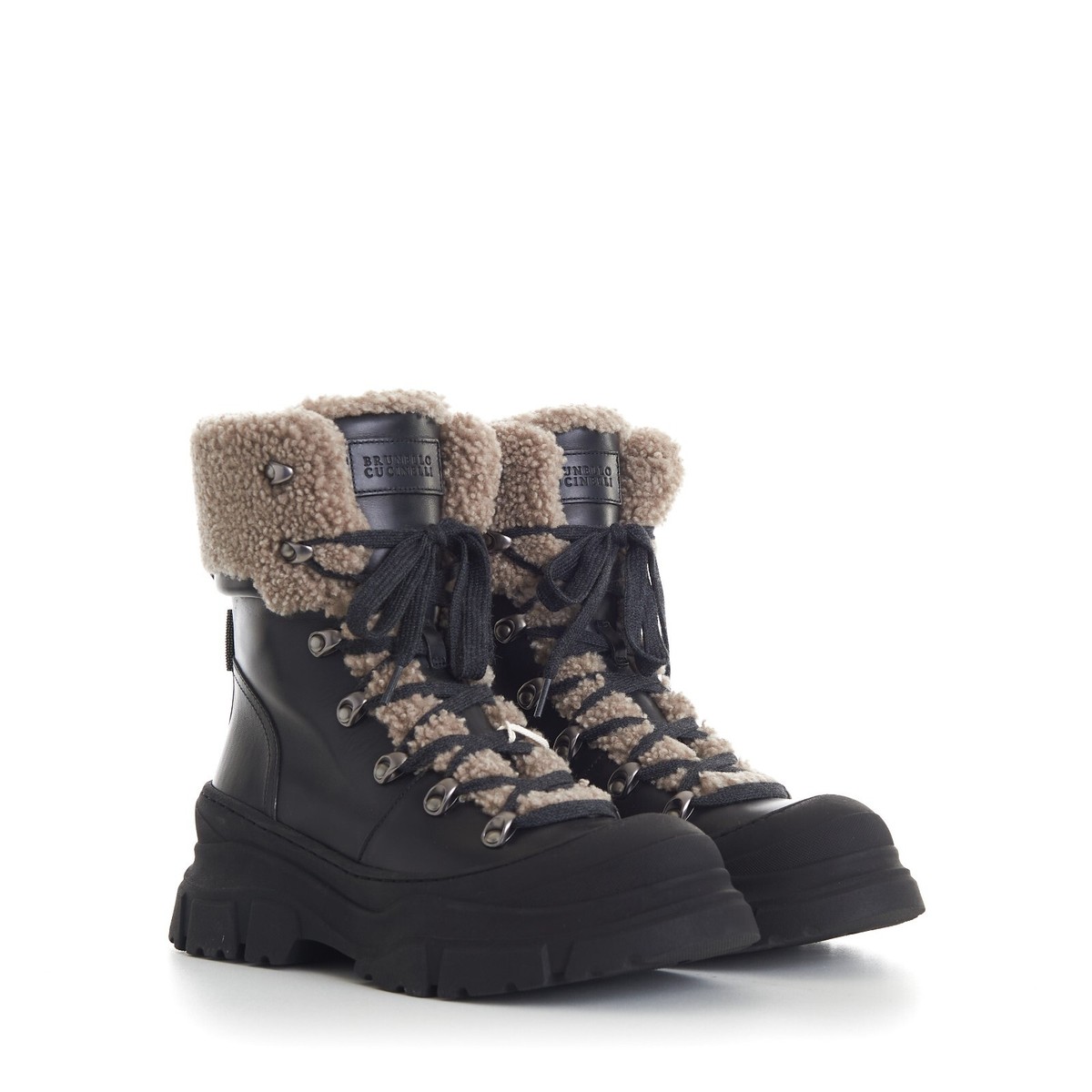 BRUNELLO CUCINELLI 2900$ Mountain Boots - Matte Black Leather
