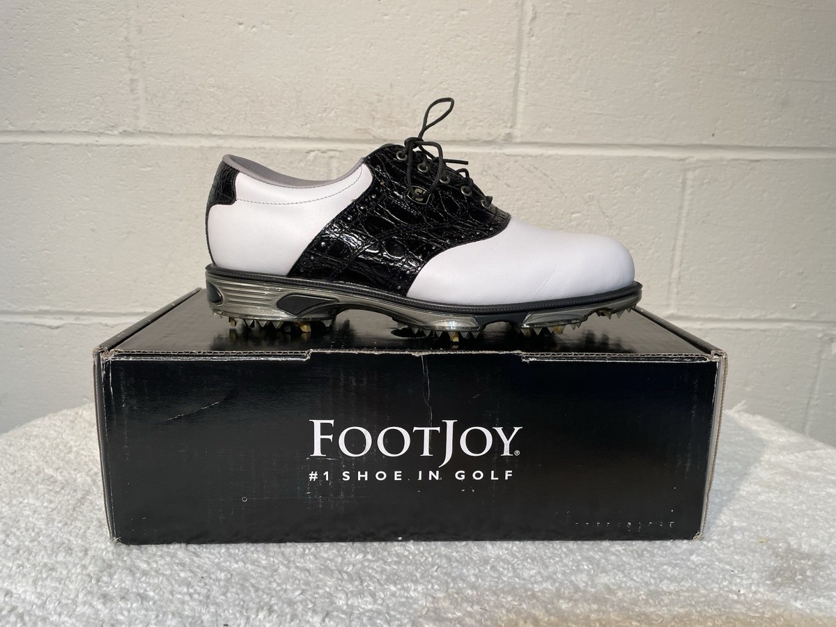 NEW FootJoy [8] X-Wide Men DRYJOYS TOUR Croc Spiked Golf Shoes