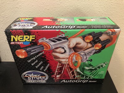 1996 Nerf Cyber Stryke Gear Auto Grip Blaster New Opened Box
