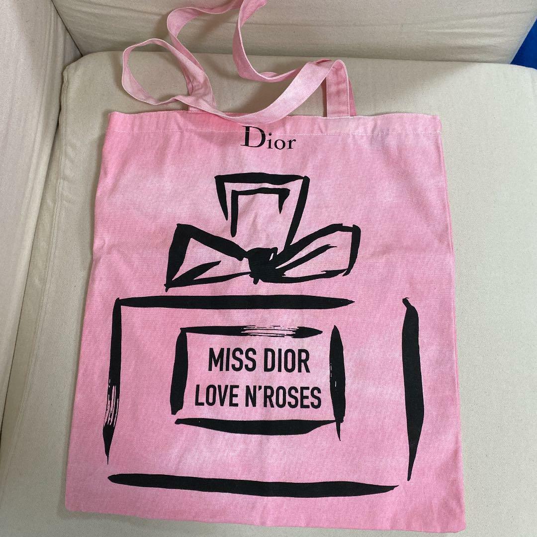 Christian Dior Novelty Canvas Tote Bag Eco Bag MISS DIOR 2019 Art