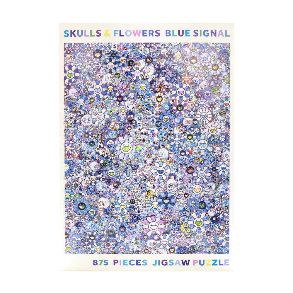 Takashi Murakami Jigsaw Puzzle / SKULLS & FLOWERS BLUE SIGNAL