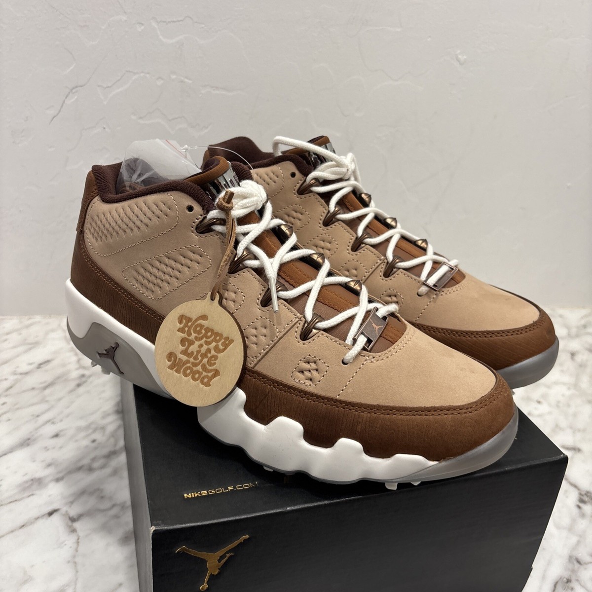 Nike Air Jordan 9 G Golf Masters Woodgrain FN6929-200 Men's Size