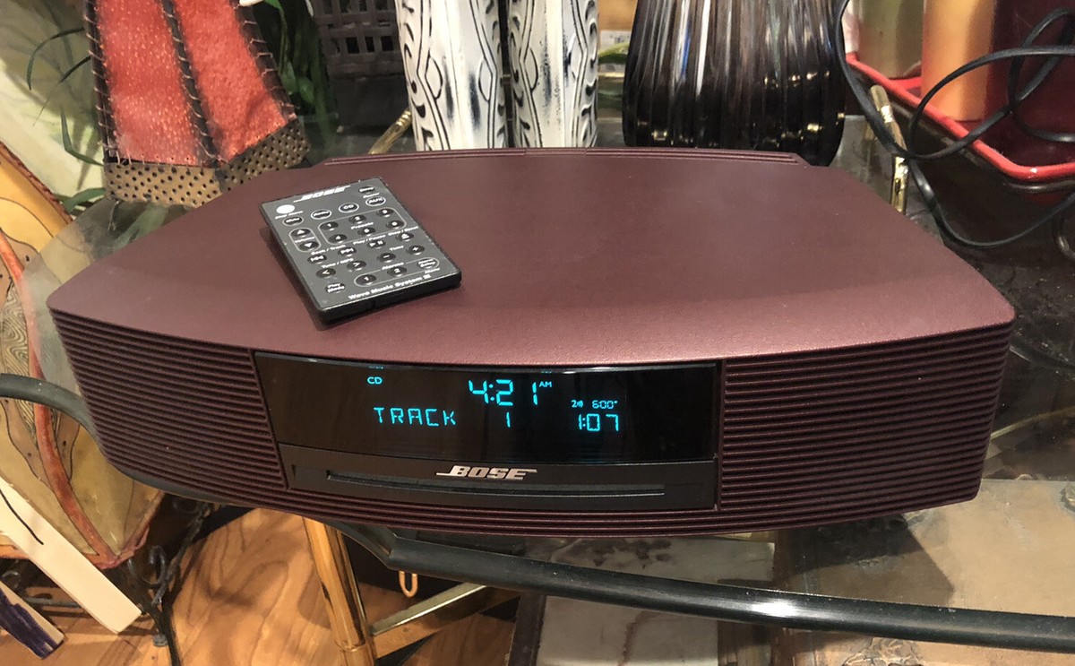 Bose Wave Music System III Limited Edition Burgundy /Touch Panel