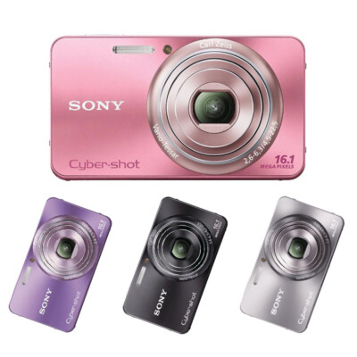 Sony Cyber-shot DSC-W570 16.1MP Digital Camera 5x Zoom w/SD Card