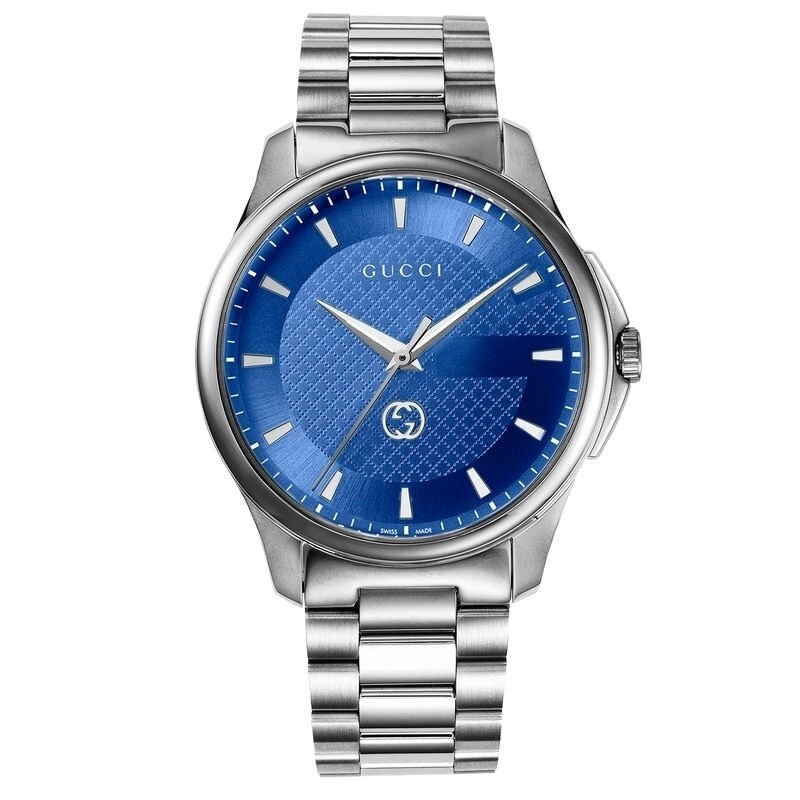 Gucci G-Timeless Men's Blue Dial Stainless Steel Watch - YA126371