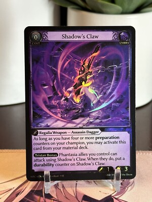 Grand Archive TCG Shadow's Claw EN-034 Ultra Rare Foil NM