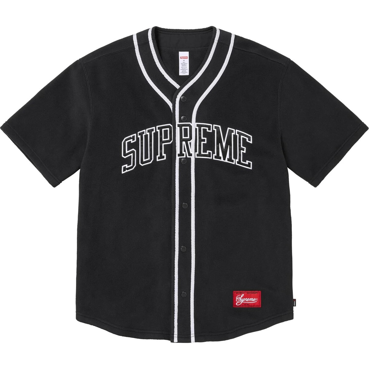 Supreme Polartec Baseball Jersey Black | eBay