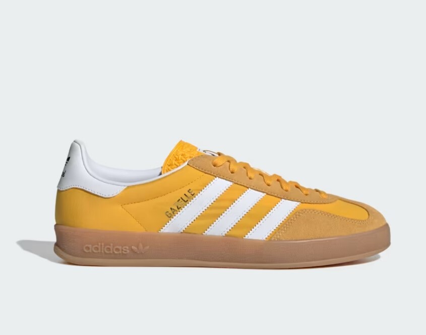 ADIDAS GAZELLE INDOOR OG Almost Crew Yellow Cloud White Gold MEN'S