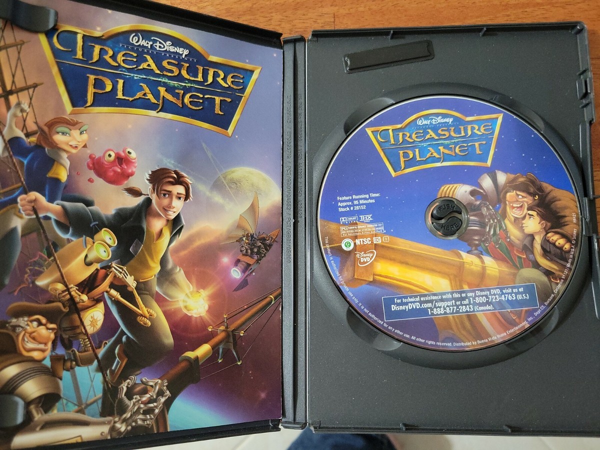 Treasure Planet DVD Movie Disney Animated Widescreen 2002 Treasure