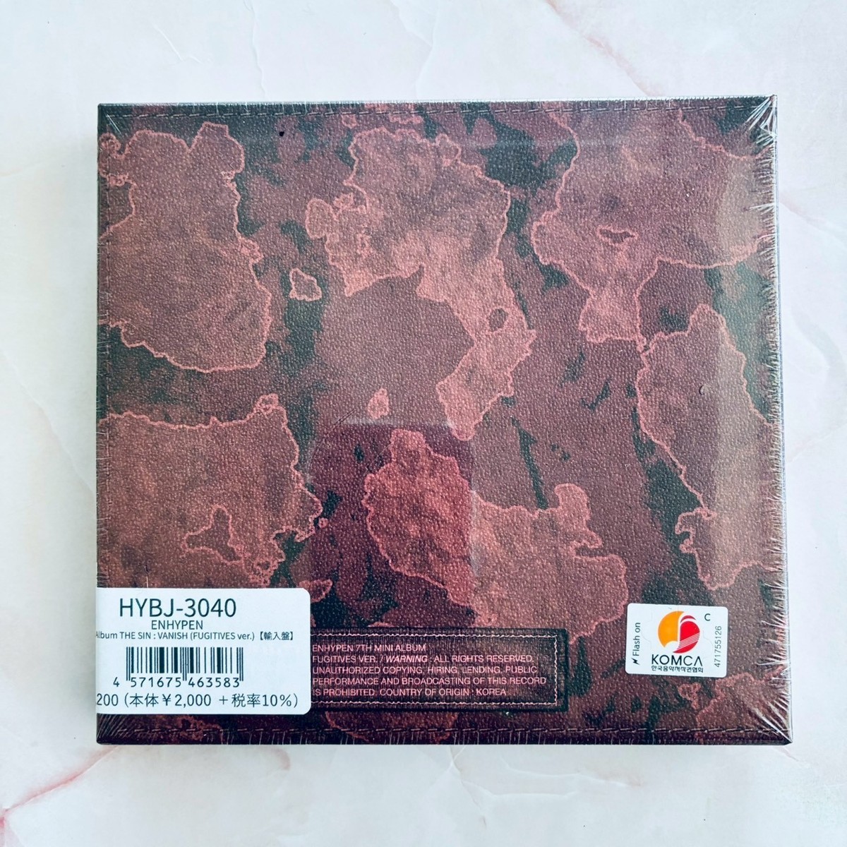 ENHYPEN THE SIN : VANISH 7th Mini Album FUGITIVES Solo Sealed CD