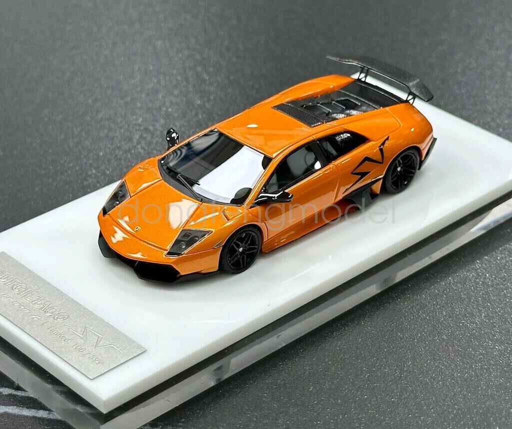 1:64 CL Orange Murcielago LP670-4 SV Racing Sports Model Diecast