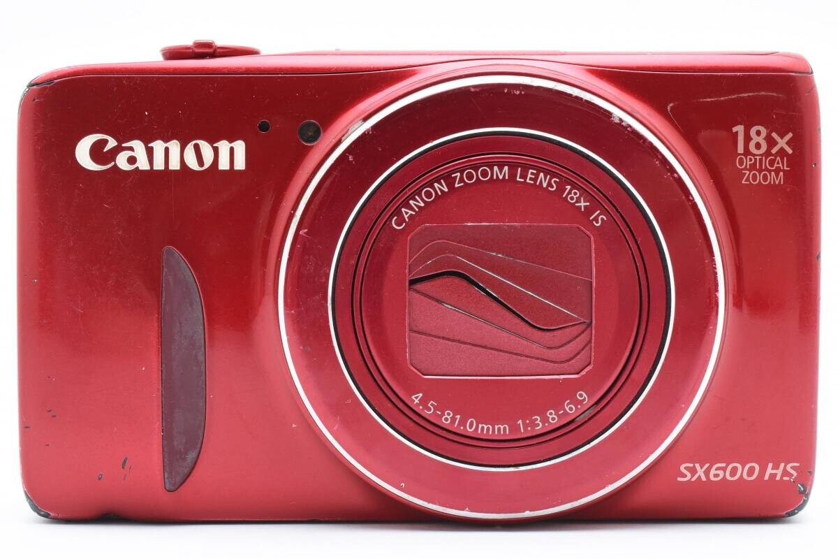 Canon PowerShot SX600 HS Red Digital Camera 16.0MP Junk From Japan