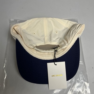 Aime Leon Dore Unisphere Hat Pristine White Navy Snapback Summer