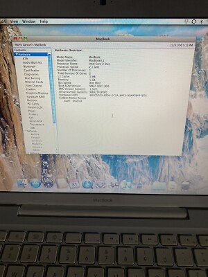 2006 Apple MacBook A1181 - TESTED AND WORKS | eBay