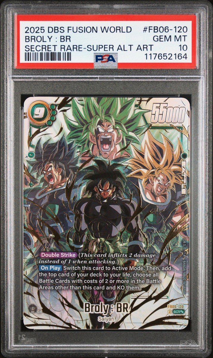 Broly: Br Secret Rare-Super Alt Art Dragon Ball Super Fusion World