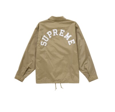 Supreme Champion Coaches Jacket Tan Size: XL | eBay