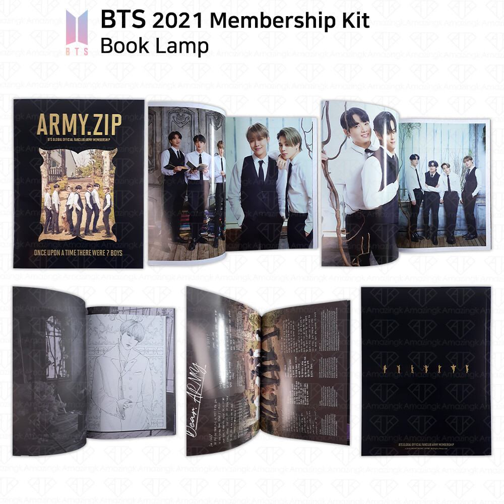 BTS Bangtan Boys 2021 Membership Kit Official Goods Book Lamp