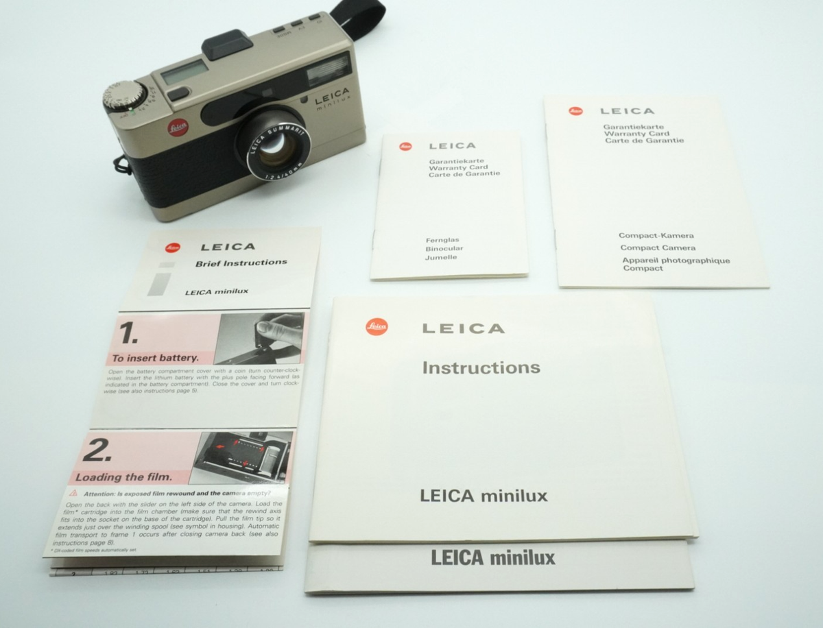 Mint!] Leica Minilux Summarit 40mm F2.4 Point&Shoot Film Camera