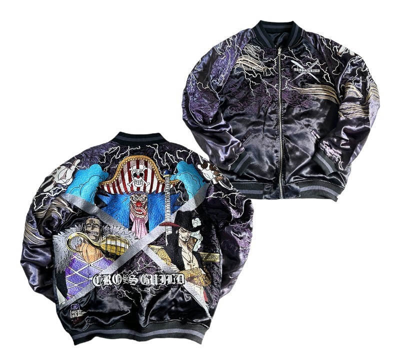 Sukajan ONE PIECE Cross Guild Reversible 242007 Embroidery Jacket