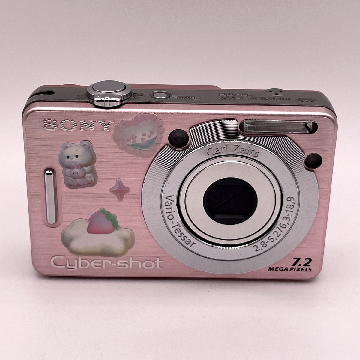 Sony Cybershot DSC-W55 7.2MP Digital Camera – Pink – Blurry Screen