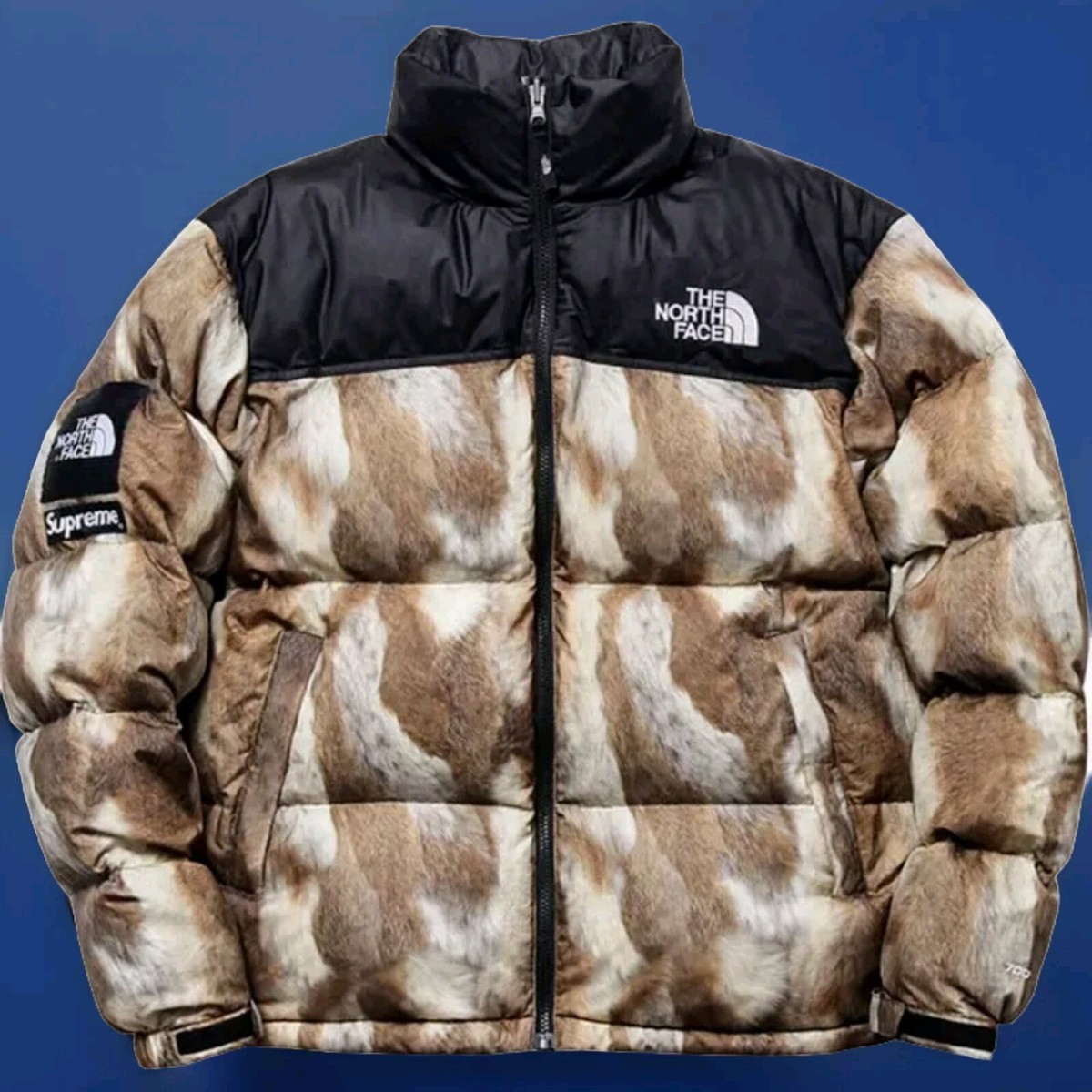 The North Face x Supreme Nuptse Fur Print Jacket | eBay