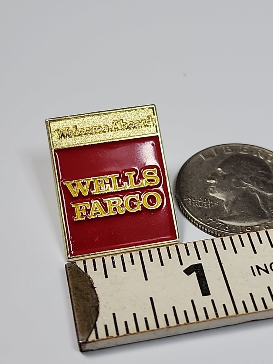 Welcome Aboard Wells Fargo Bank Lapel Pin New Hire Employee Gift