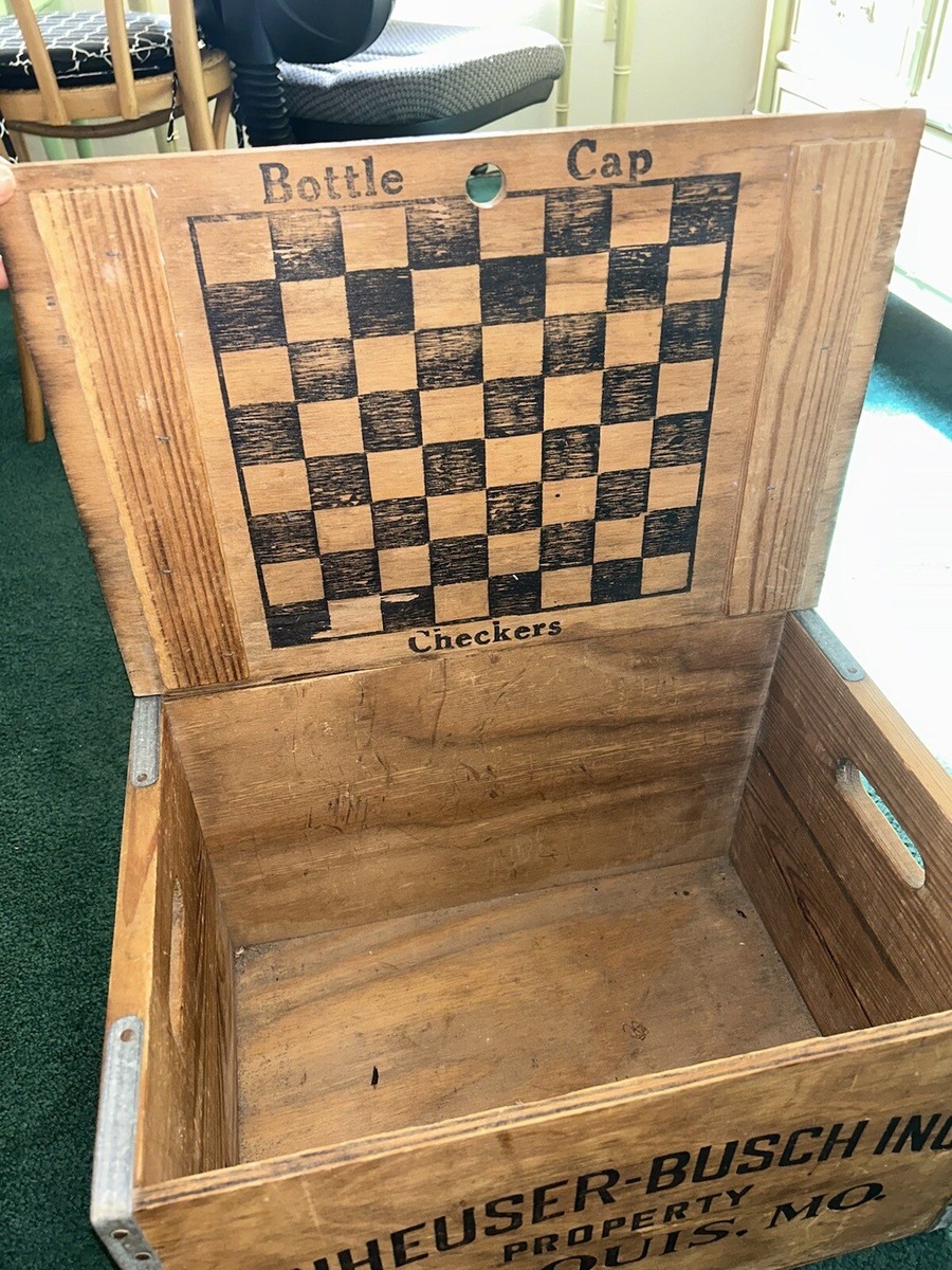 Vintage Budweiser Wooden Crate Box Centennial 1876-1976 Anheuser