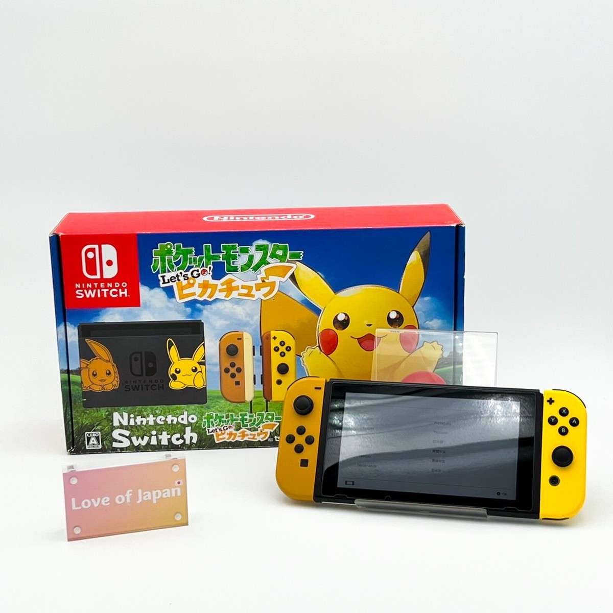 Nintendo Switch Pokemon Let's Go Pikachu Limited Edition Good