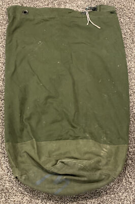 Vintage 1960's US Army Canvas Green Duffel Bag | eBay