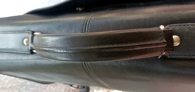 Coach LARGE Vintage A0769-F06455 Thompson Black Leather Briefcase