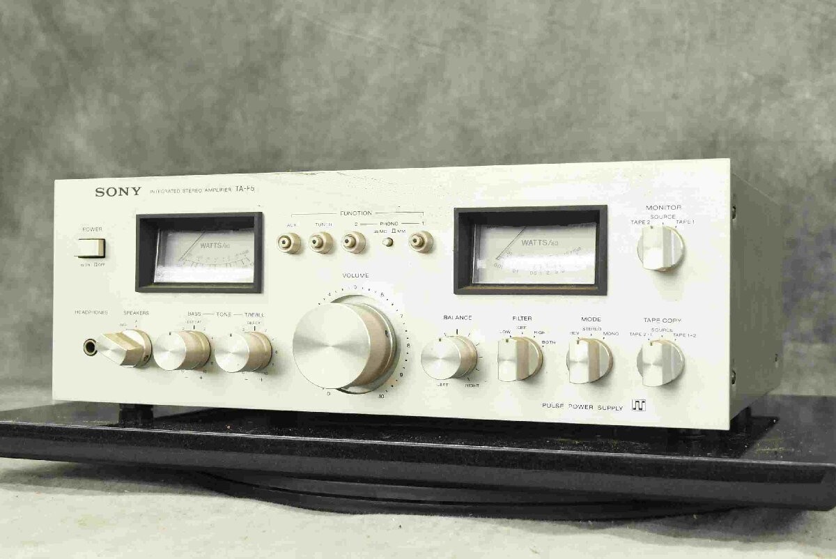 Sony TA-F5 Integrated Amplifier Vintage Audio Equipment Silver