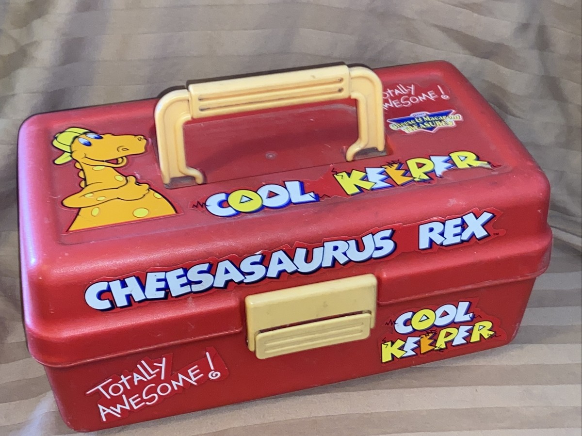 Vintage Kraft Cool Keeper Cheesasaurus Rex Storage Treasure Box