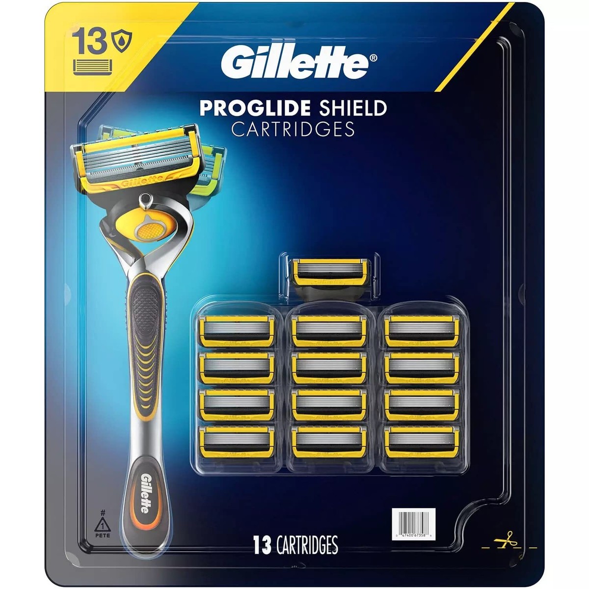 13 Gillette ProGlide Shield Razor Cartridges Fits Fusion5 Handles