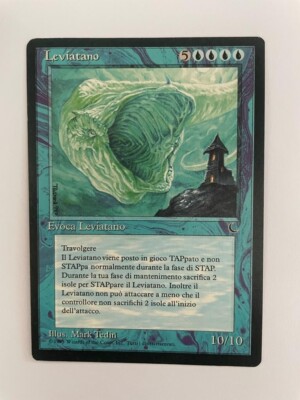 MTG ITALIAN BLACK BORDERED LEVIATHAN NM FBB MAGIC THE GATHERING