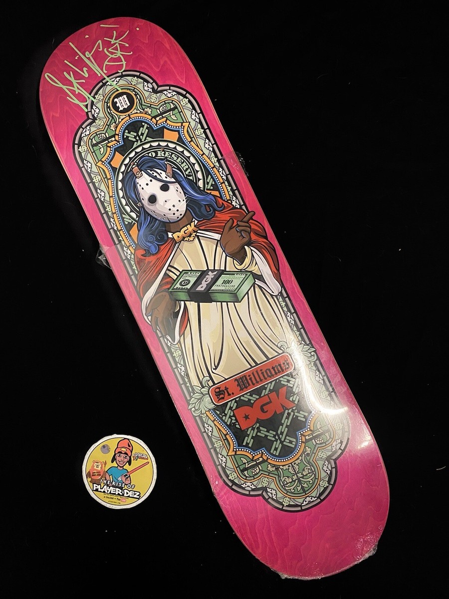 GREEN INK SIGNED Saint Stevie Williams DGK Skateboard Deck Dirty