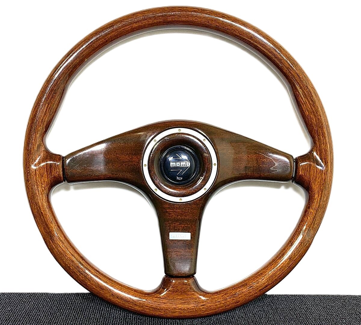 MOMO CLASSE Wood Steering Wheel 360mm 36Φ 3-Spoke W/ Horn JDM 1994