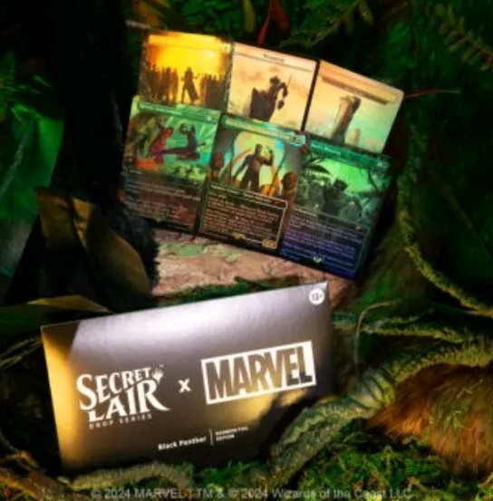 MTG Secret Lair Marvel Black Panther Foil Edition Set Magic The