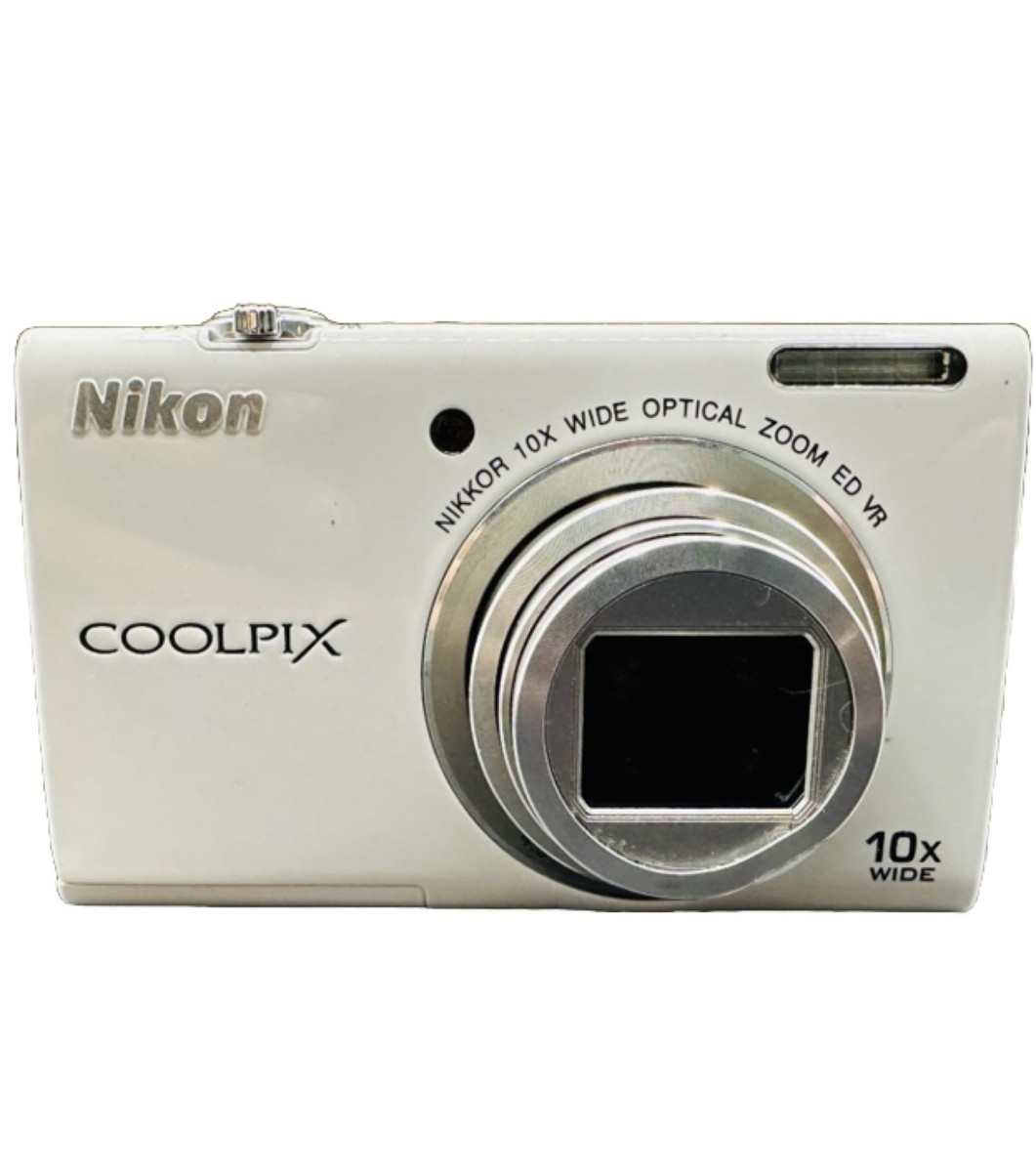 Nikon Coolpix S6200 digital camera W/Battery, Charger White | eBay