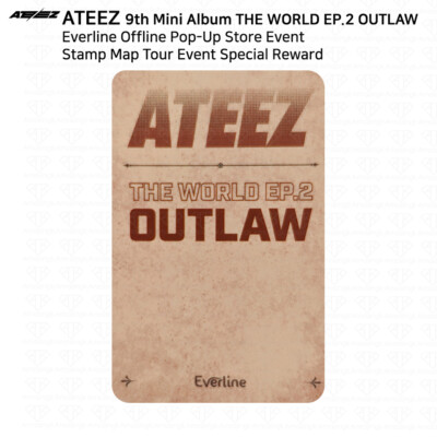 ATEEZ OUTLAW Everline Offline POPUP Benefit Stamp Rally Cheers