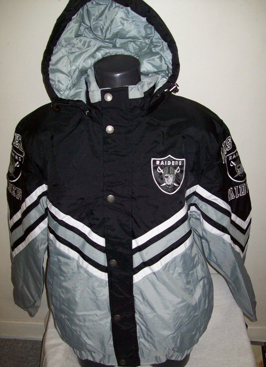 VEGAS RAIDERS Starter Hooded Field Commander Jacket BLACK/GRAY