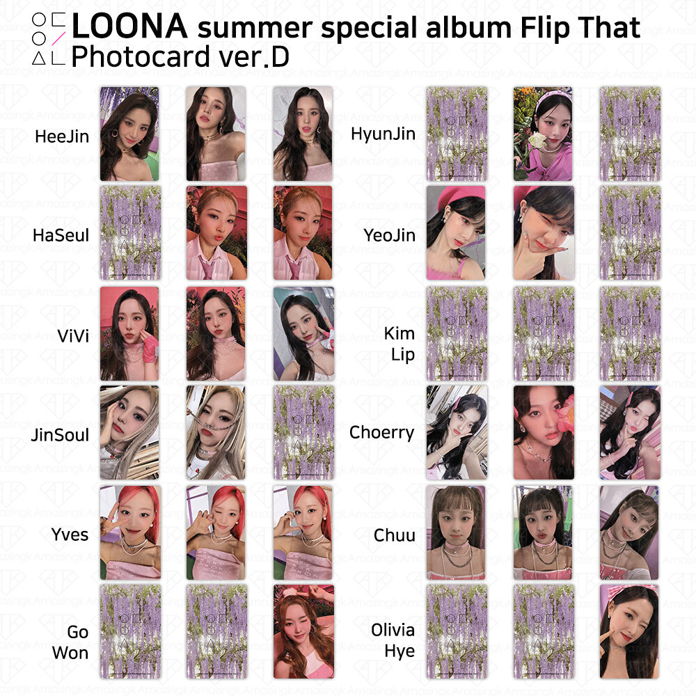 LOONA Summer Special Album Flip That Official Photocard ver. D