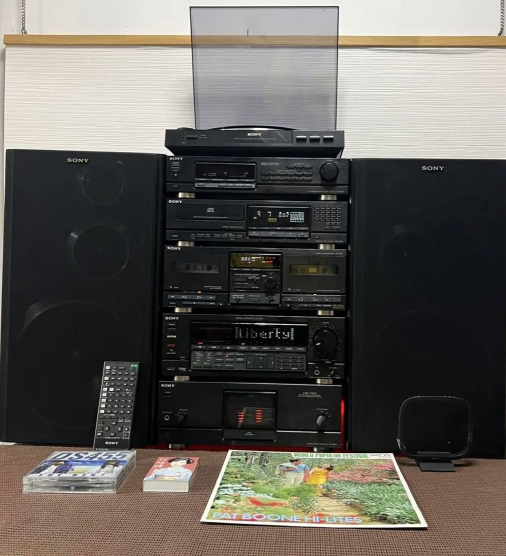 SONY LBT-V925 high-grade mini stereo system With record player