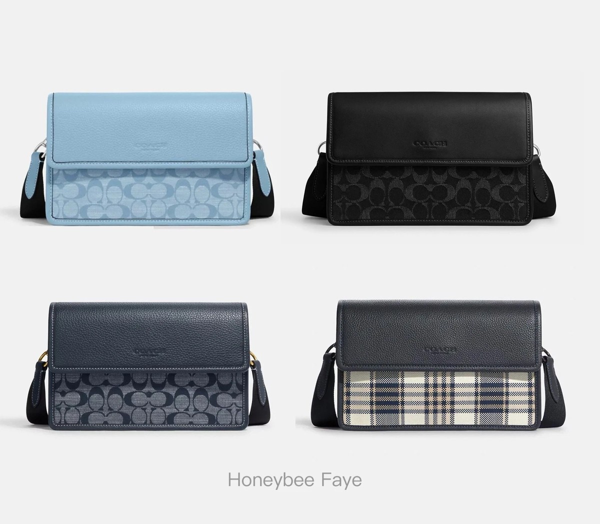 NWT Coach Men's Turner Flap Crossbody In Signature denim CH828