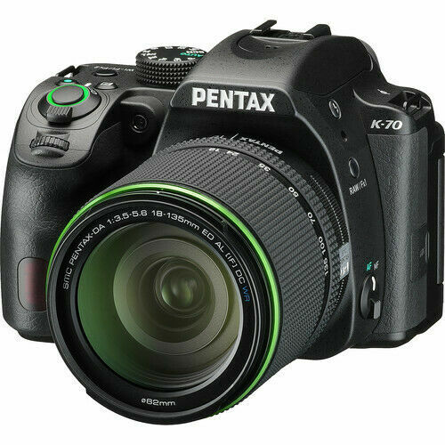 PENTAX K70 24.24MP Digital SLR Camera - Black (Kit with 18-135mm
