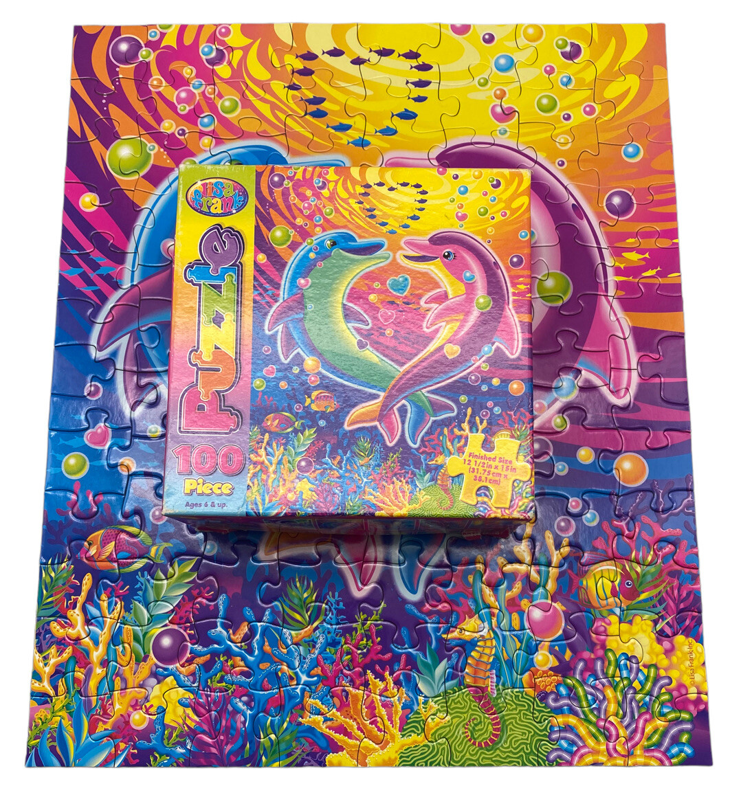 Lisa Frank Dancing Dolphins 100 Piece Jigsaw Puzzle Collectible