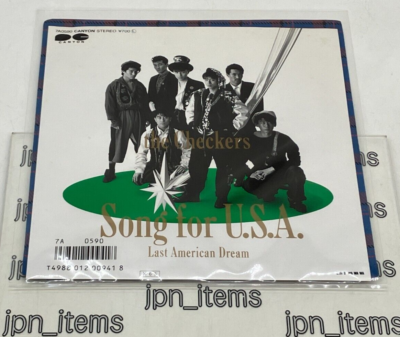 The Checkers 11th Single Song For U.S.A. Vinyl Record 1986 Japan