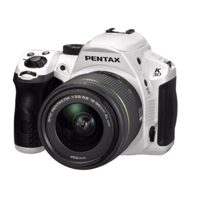 Pentax K-30 White DSLR digital with 18-55mm WR Kit Brand New