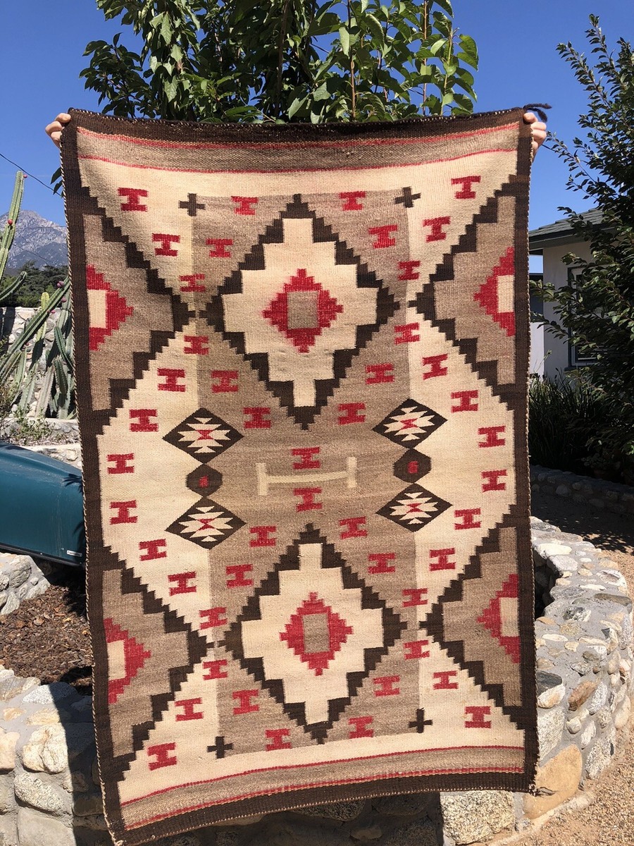 1920年代～ナバホラグNavajo Rug ネイティブ本物アリゾナインディアン